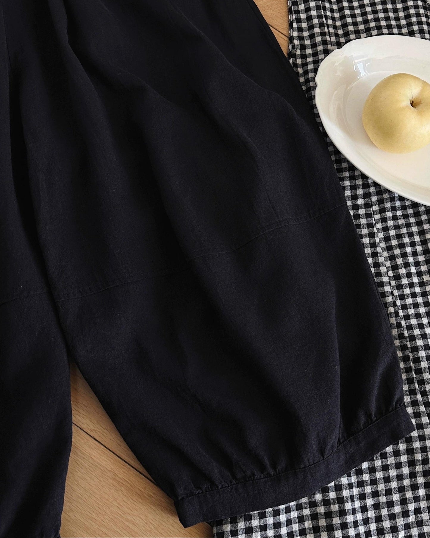 ハイウエストランタンレトロパンツ 10054