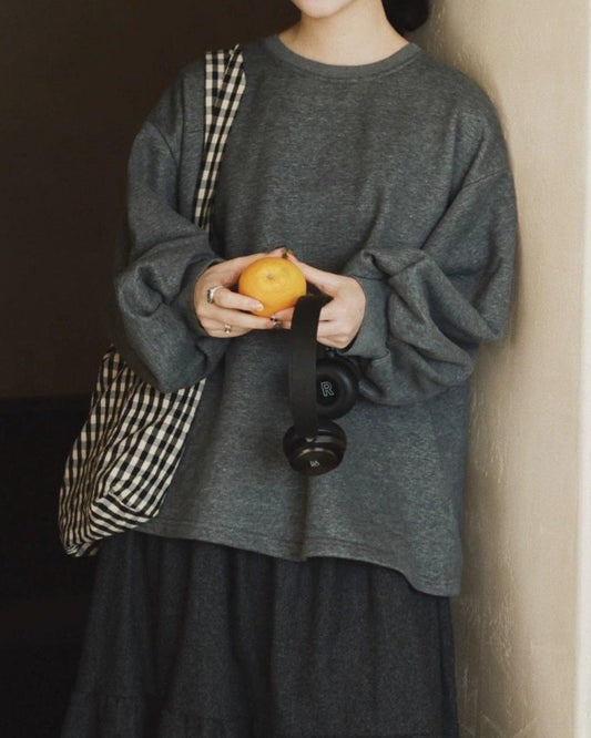 リラックスフィットスウェットプルオーバー 10030