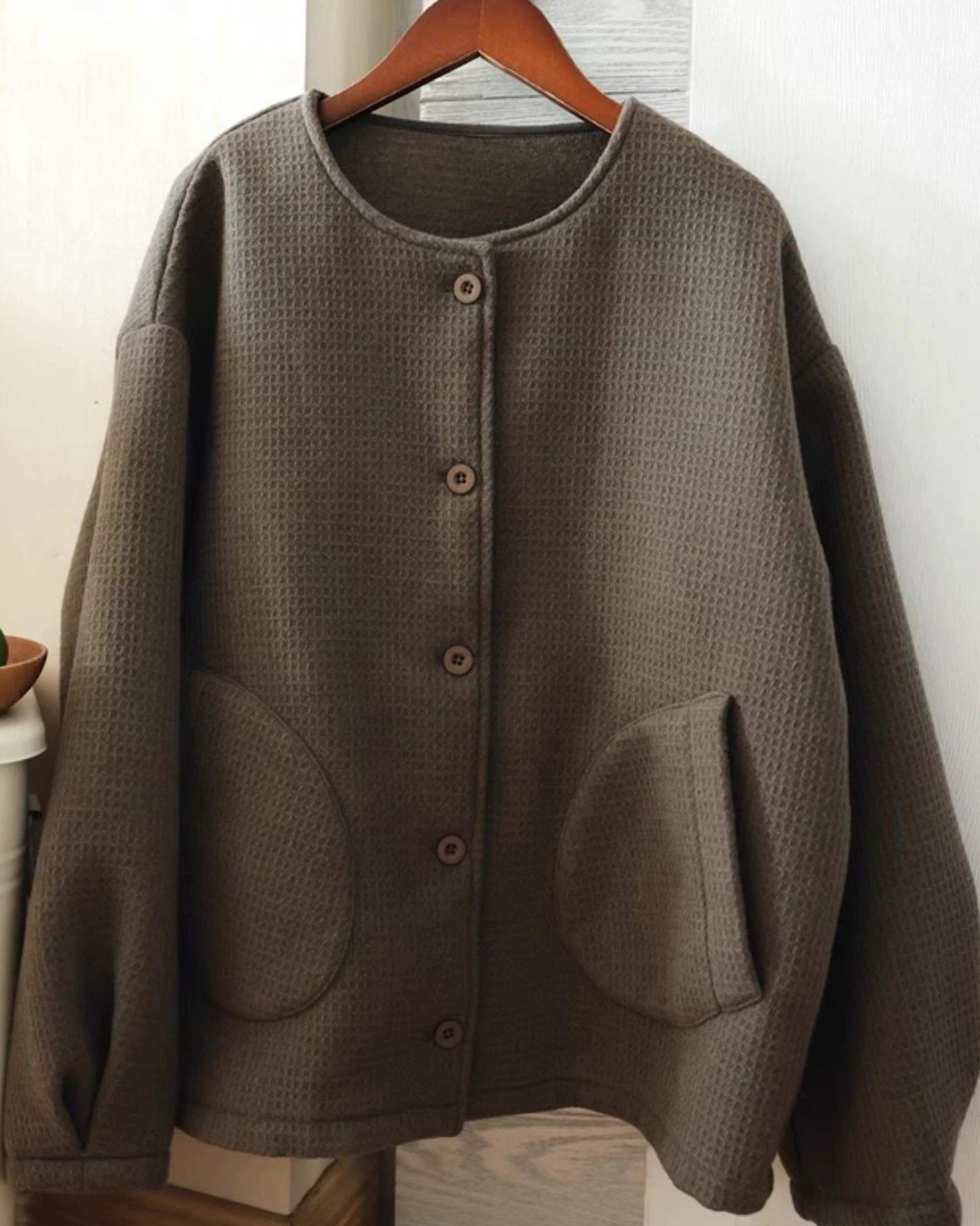 ラウンドポケットオーバーショートコート 10070