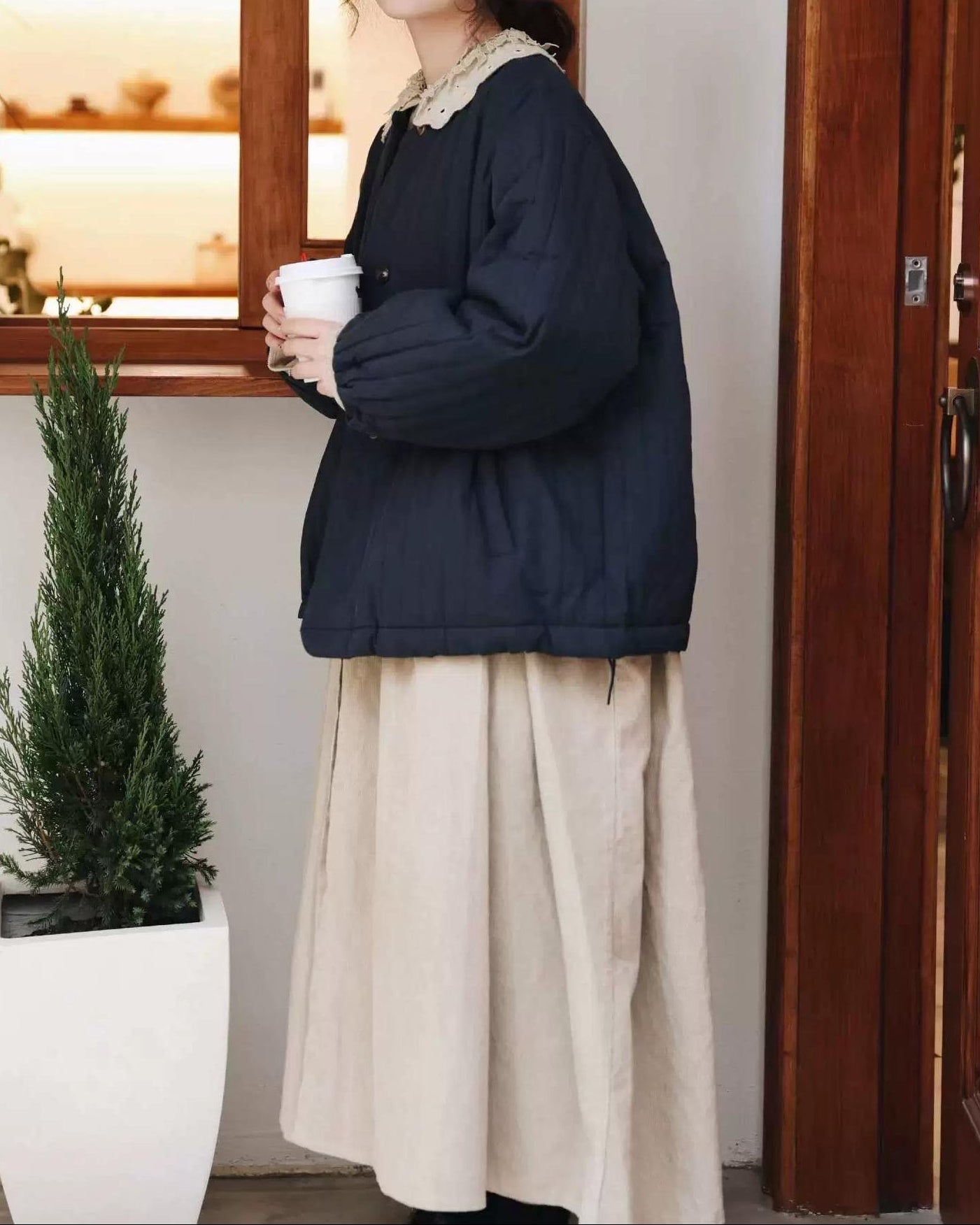 フィヨルドコーデュロイワンピース 10101