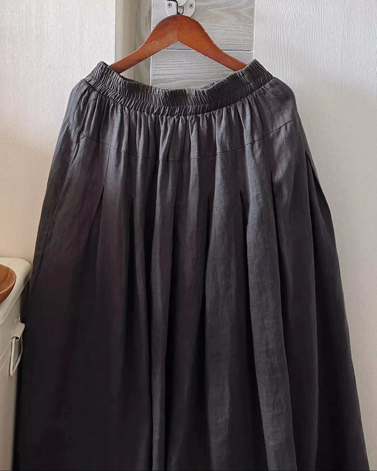 ナチュラルギャザーフレアスカート 10080