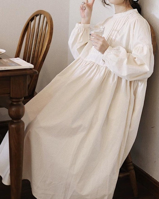 ソフトプリーツハイウエストワンピース 10114