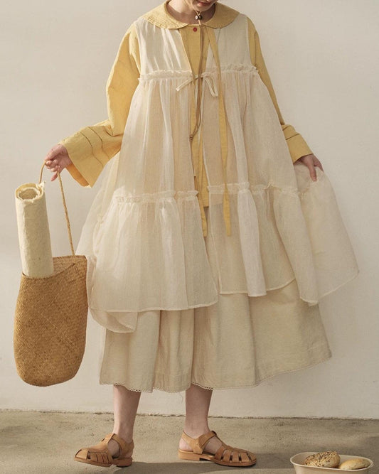 モードノルディカメッシュタイベストドレス 10354