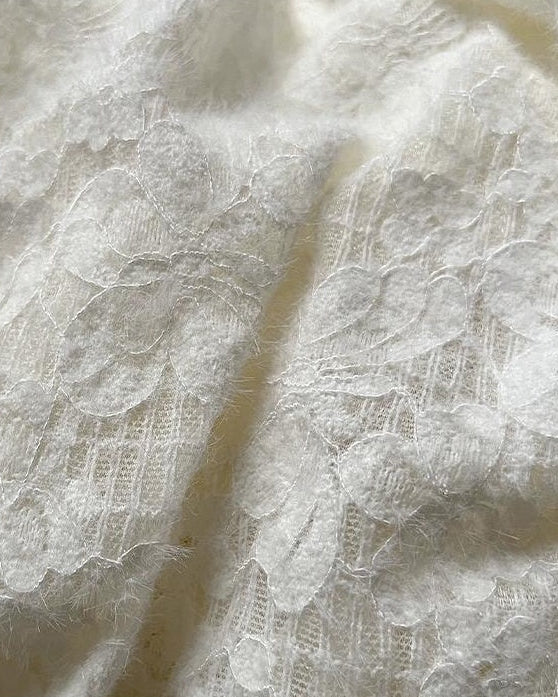 ロマンティックレースフレアプルオーバー 10125