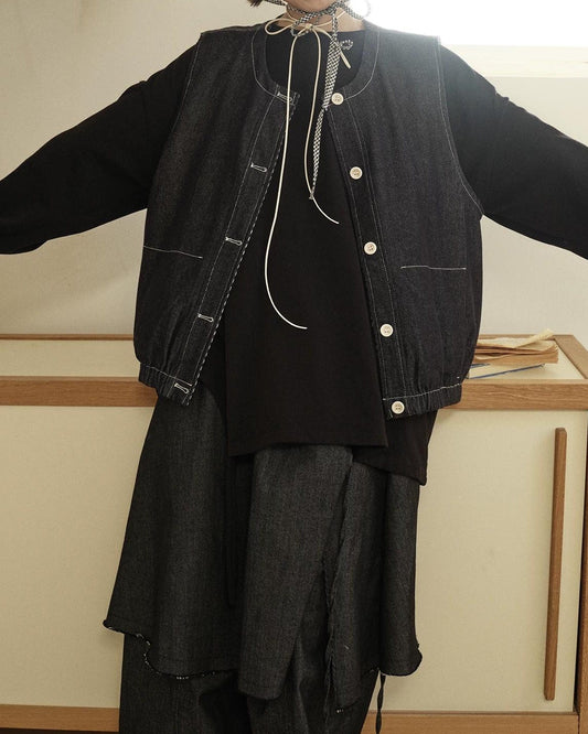 レトロアトリエリバーシブルデニム 10356
