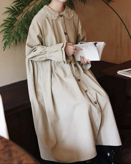 フィヨルドコーデュロイワンピース 10101