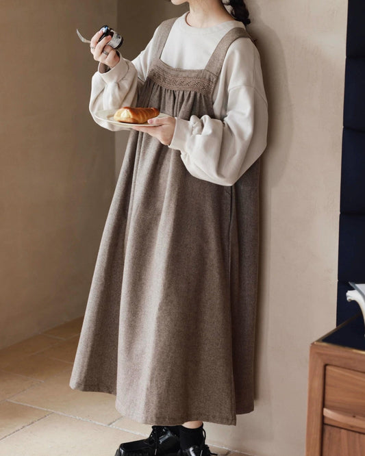 レースエプロンワンピース 10065