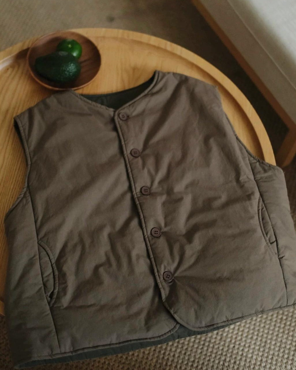 シングルブレストルーモカライトベスト 10091