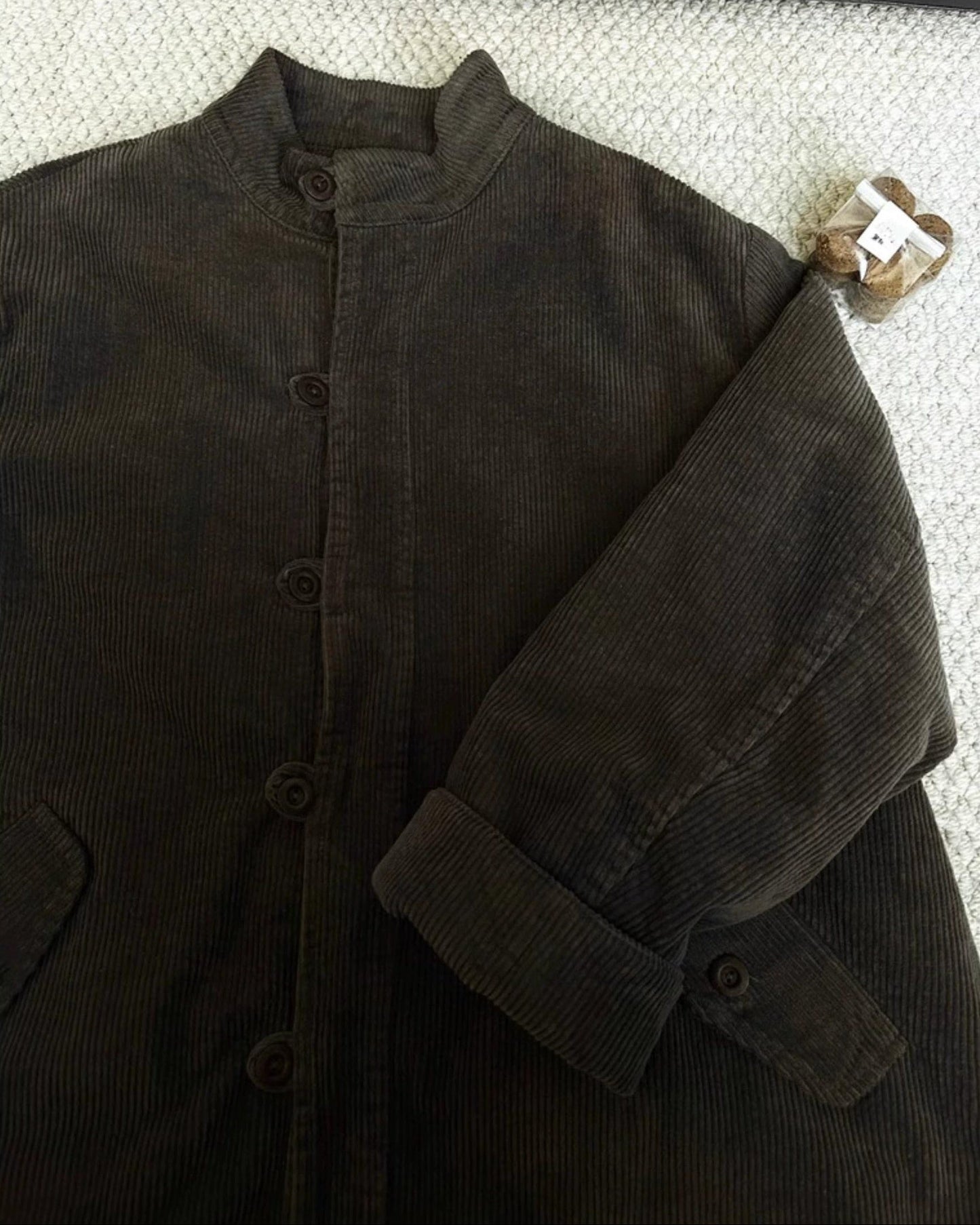 コーデュロイレトロミディコート 10028