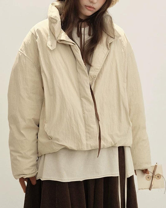 スタンドミニマルショートダウンコート 10151