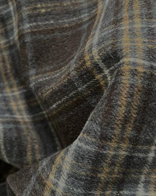 メロウチェックウールワイドパンツ 10149