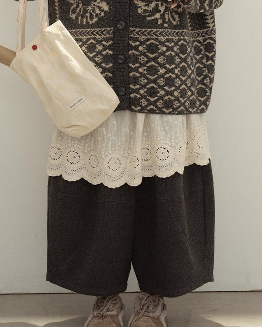 クラシックランタンカジュアルパンツ 10128