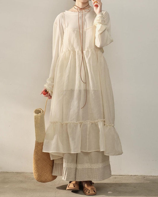 アクアメッシュノースリドレスフロー 10355