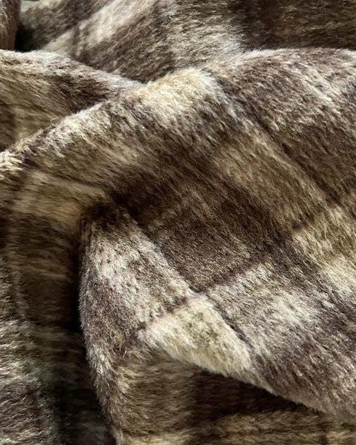 ラテチェックAラインミディスカート 10156