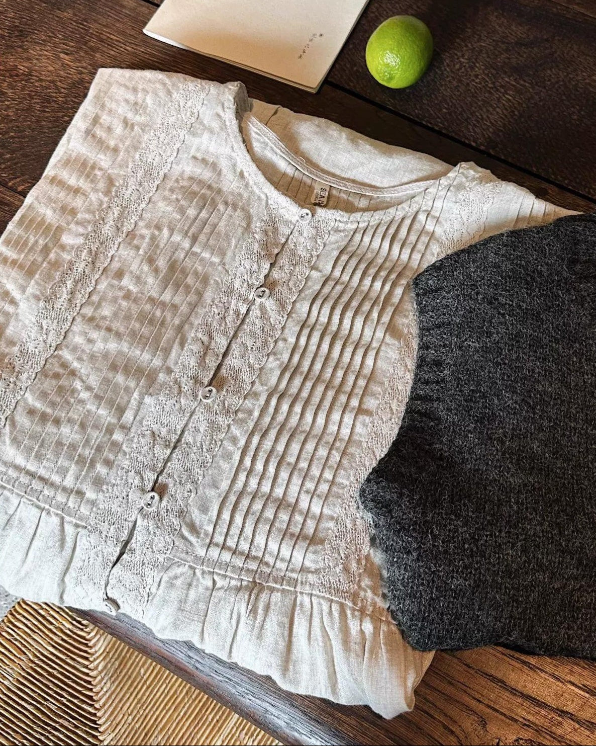 ピンタックリラックスシャツワンピース 10042