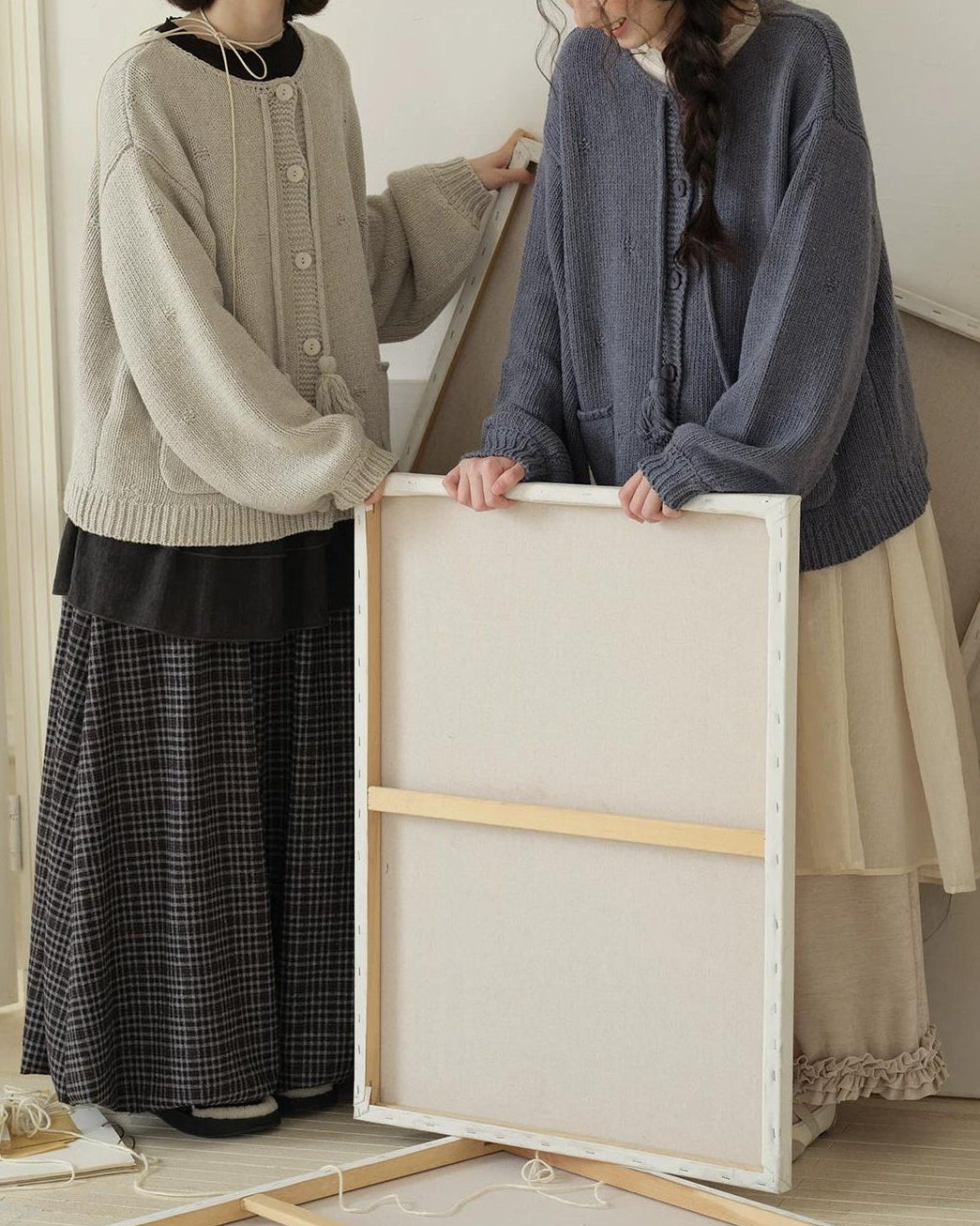 ボヘミックタッセルニットカーディガン 10207