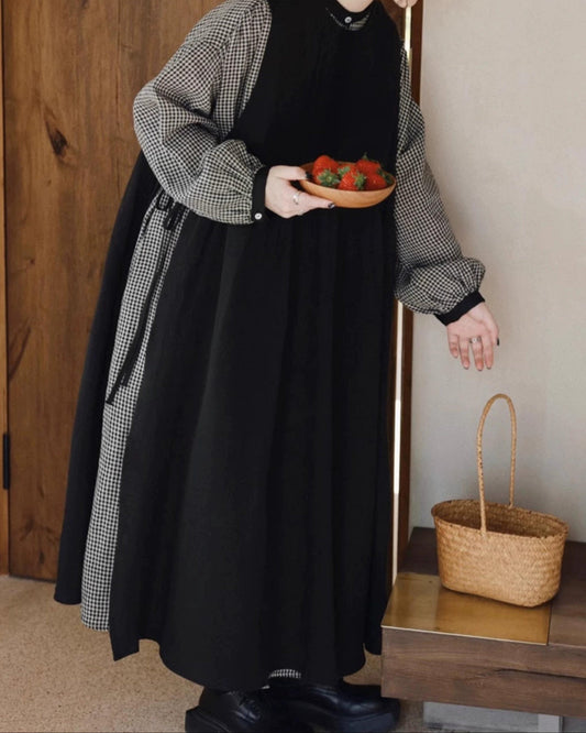 ハイウエストスリットリボンワンピース 10025