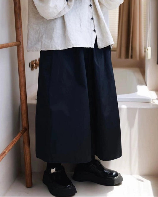 ナチュラルラインロングミディスカート 10097