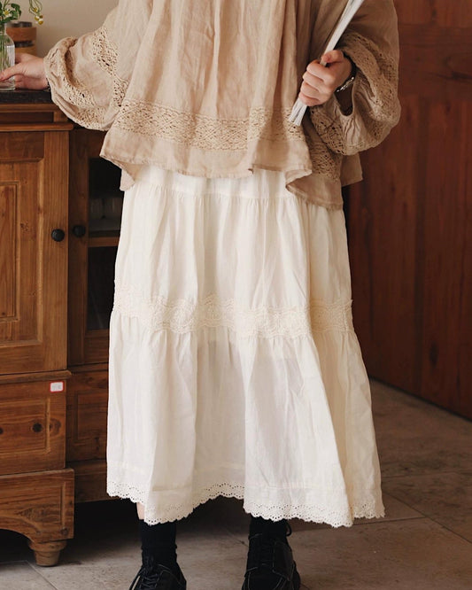 ミルキーレースレトロスカート 10116