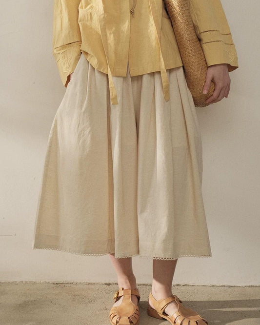 アンクルリンドクロップドワイドパンツ 10335