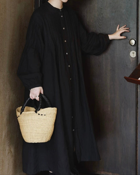 プリーツパフシャツワンピース 10050