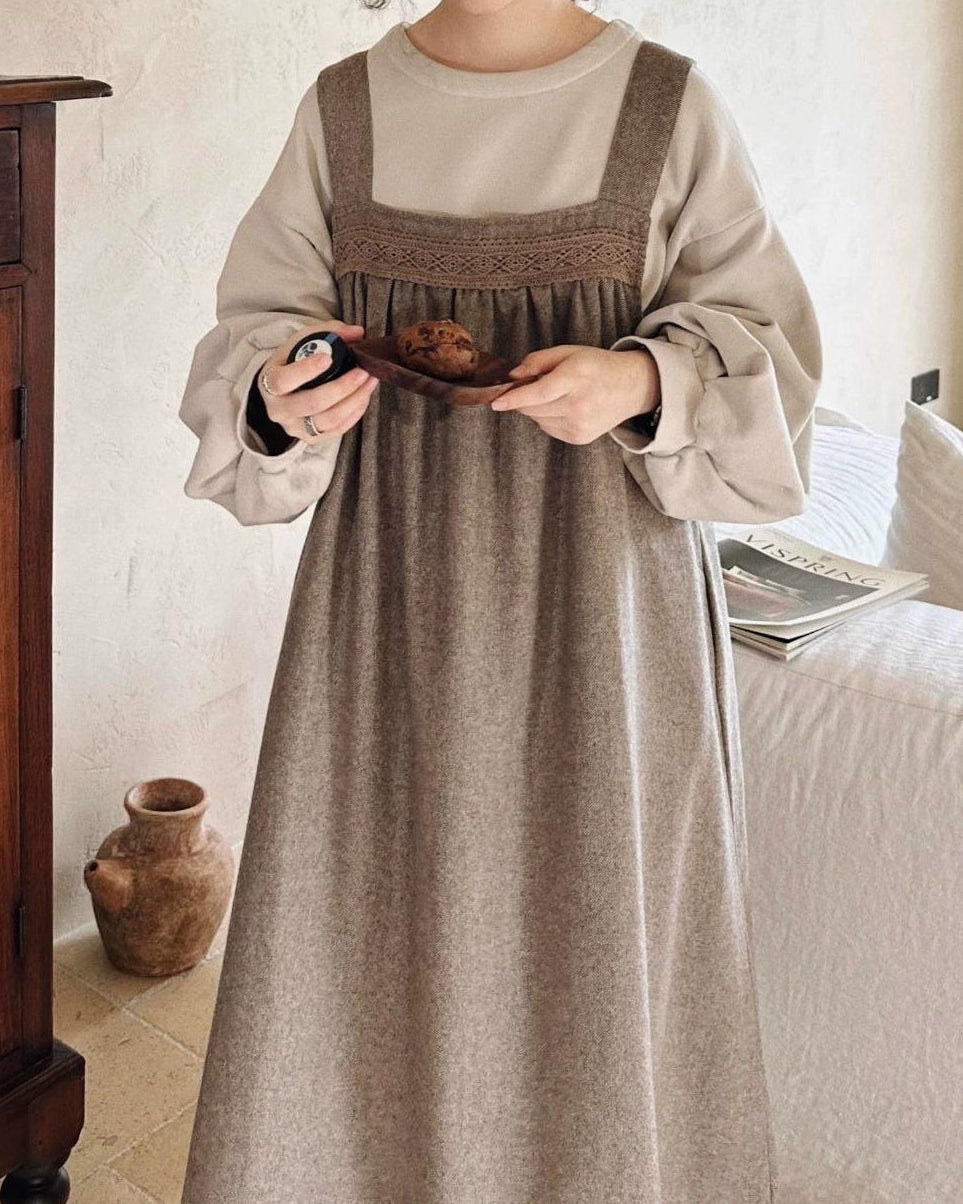 レースエプロンワンピース 10065