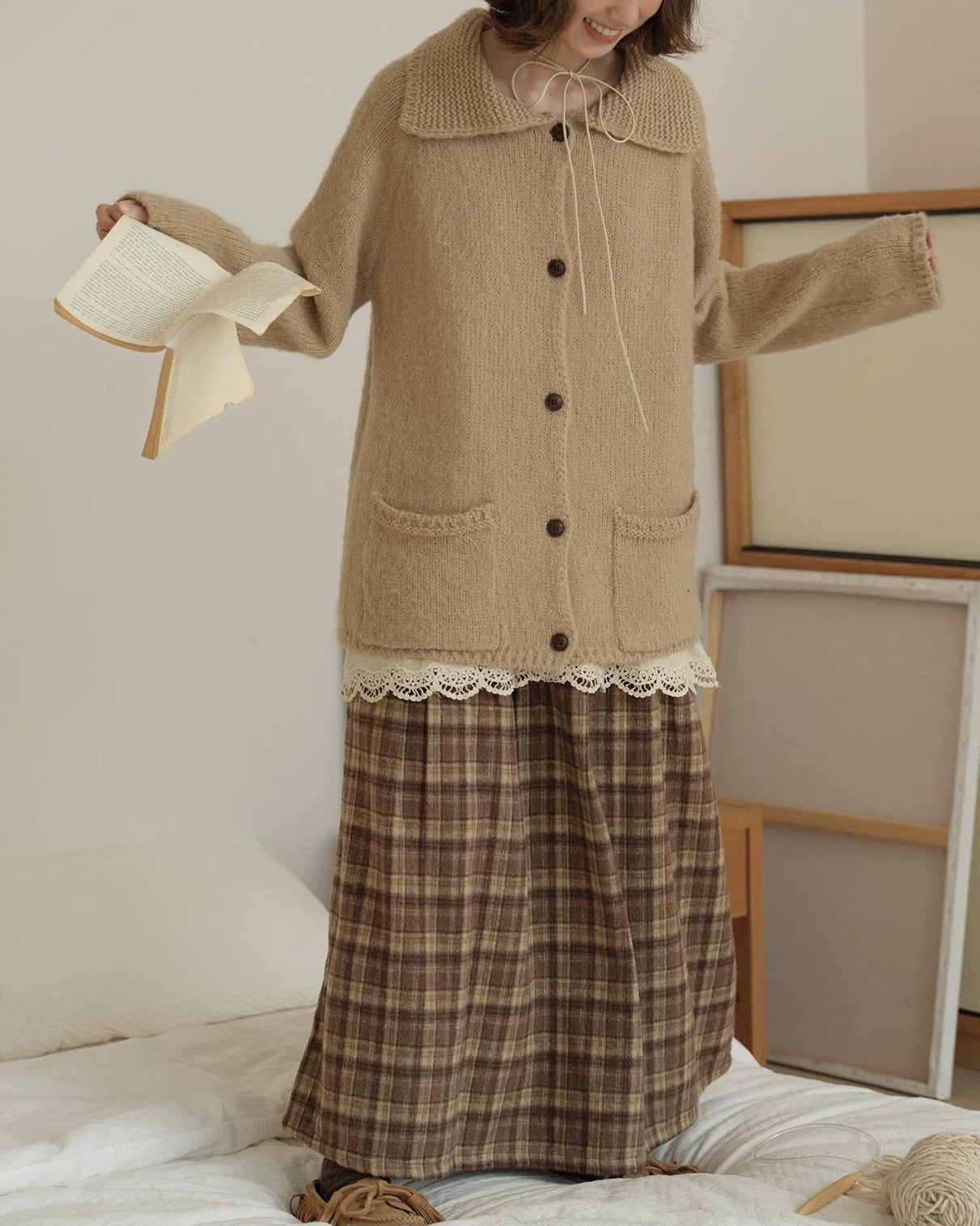 ルミラペルレイジーカーディガン 10157