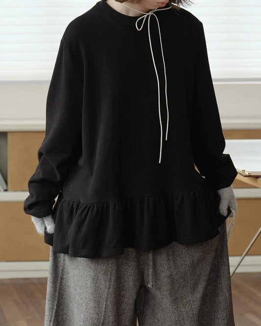 ナチュラルノルドフリルカットソー 10161