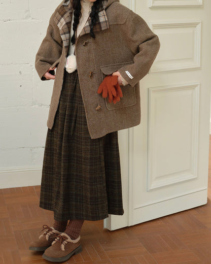 クラッシーチェックロングスカート 10289