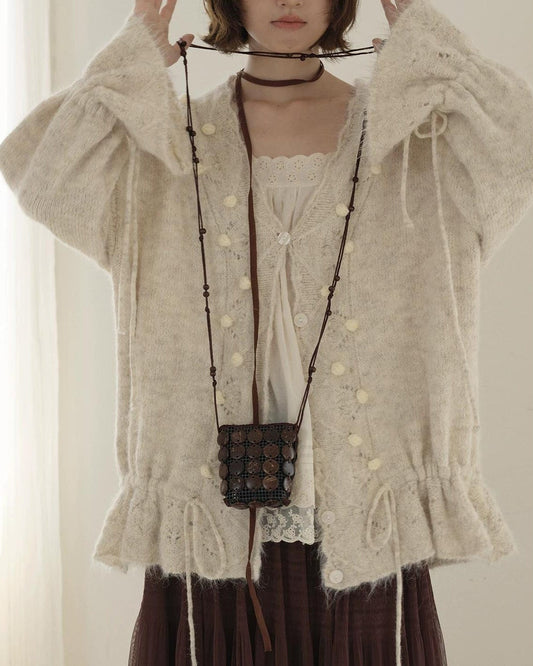 トーネクロシェニットカーディガン 10243