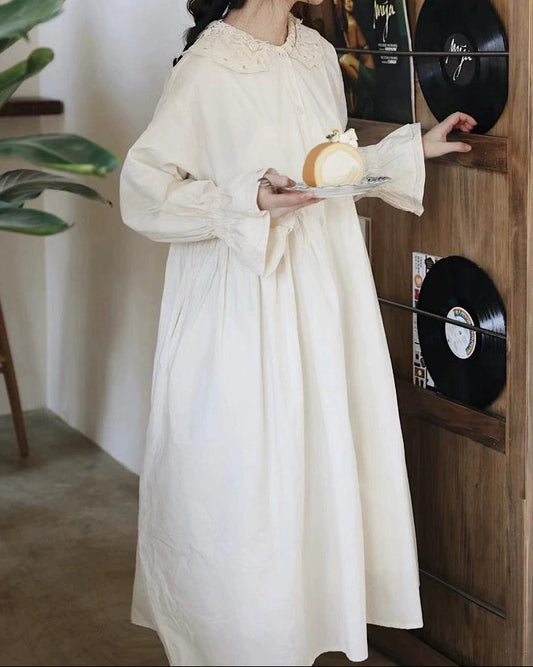 ミニマルレースカラーシャツワンピース 10099