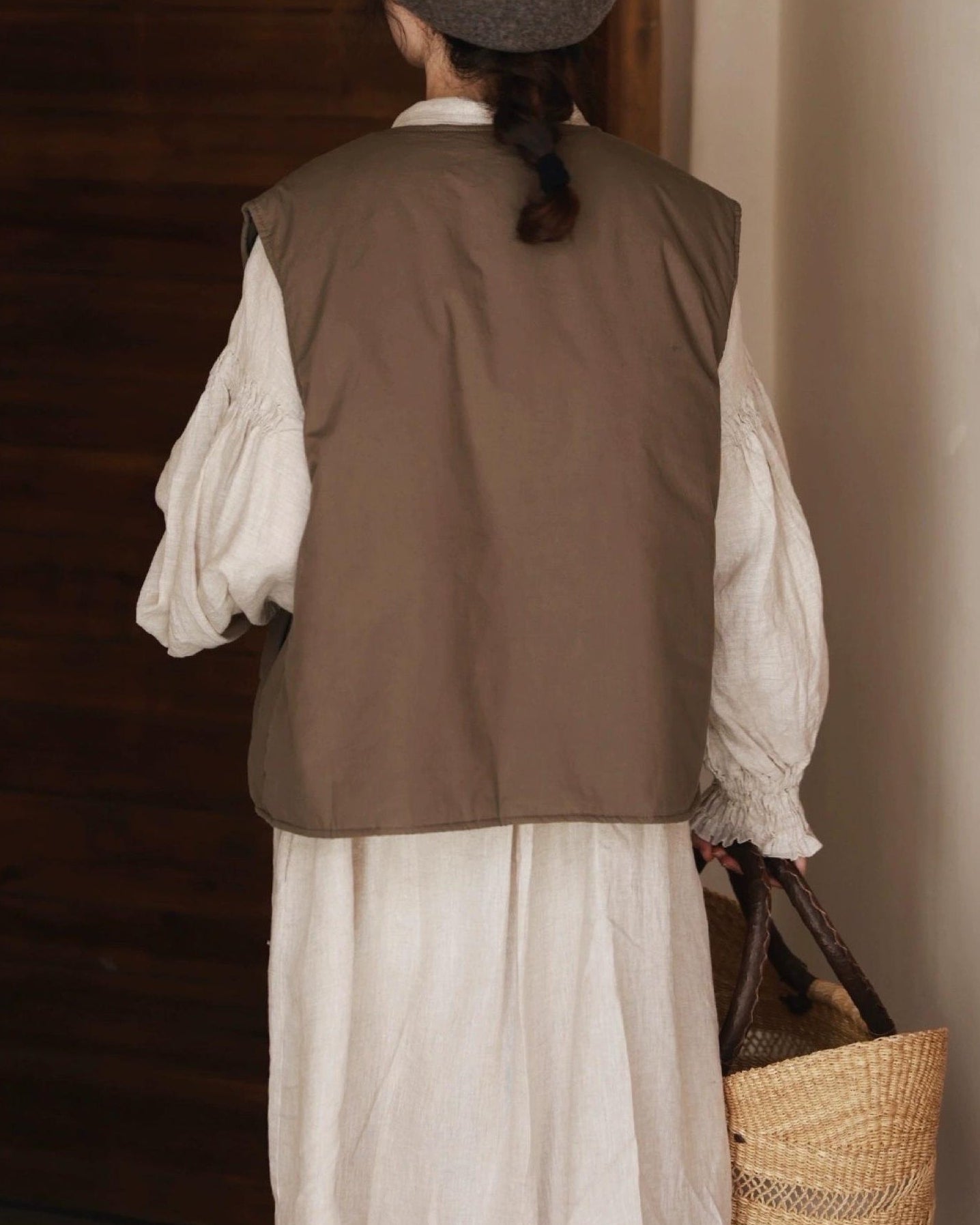 シングルブレストルーモカライトベスト 10091