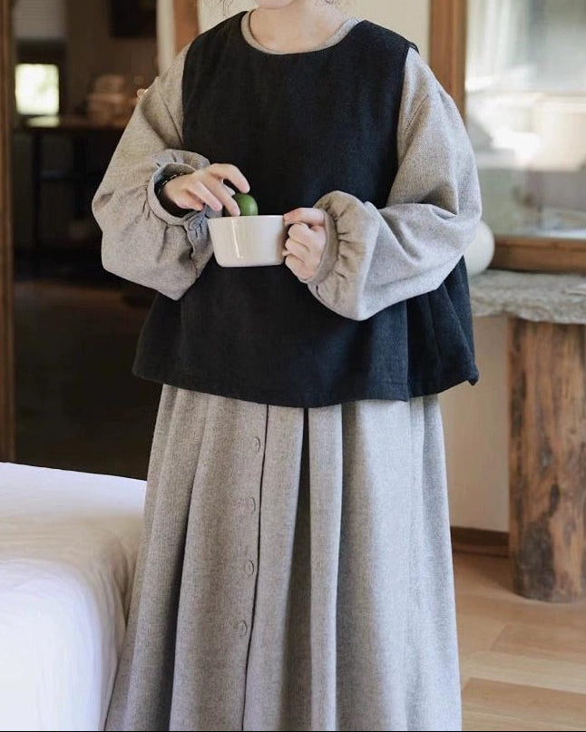 ランドネックサナフレアベスト 10089