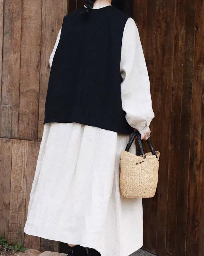 ピンタックリラックスシャツワンピース 10042