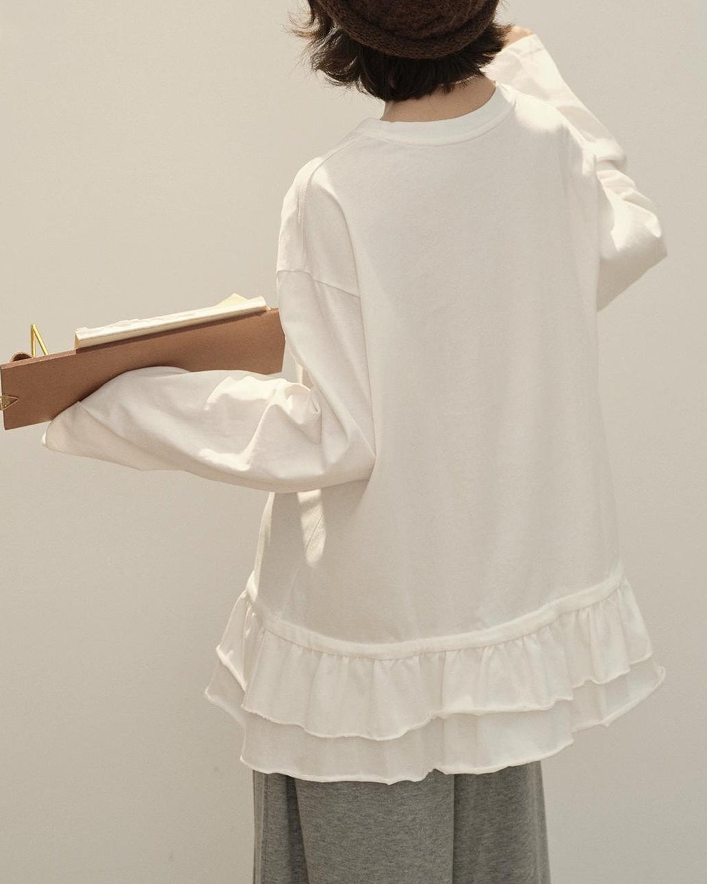 スカンディナビアレースロングカットソー 10143