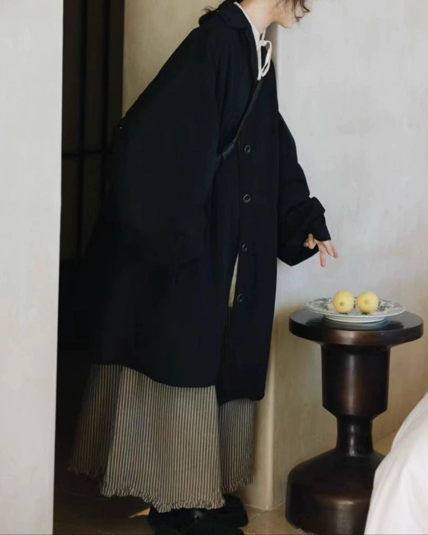 シングルブレストオーバートレンチコート 10012