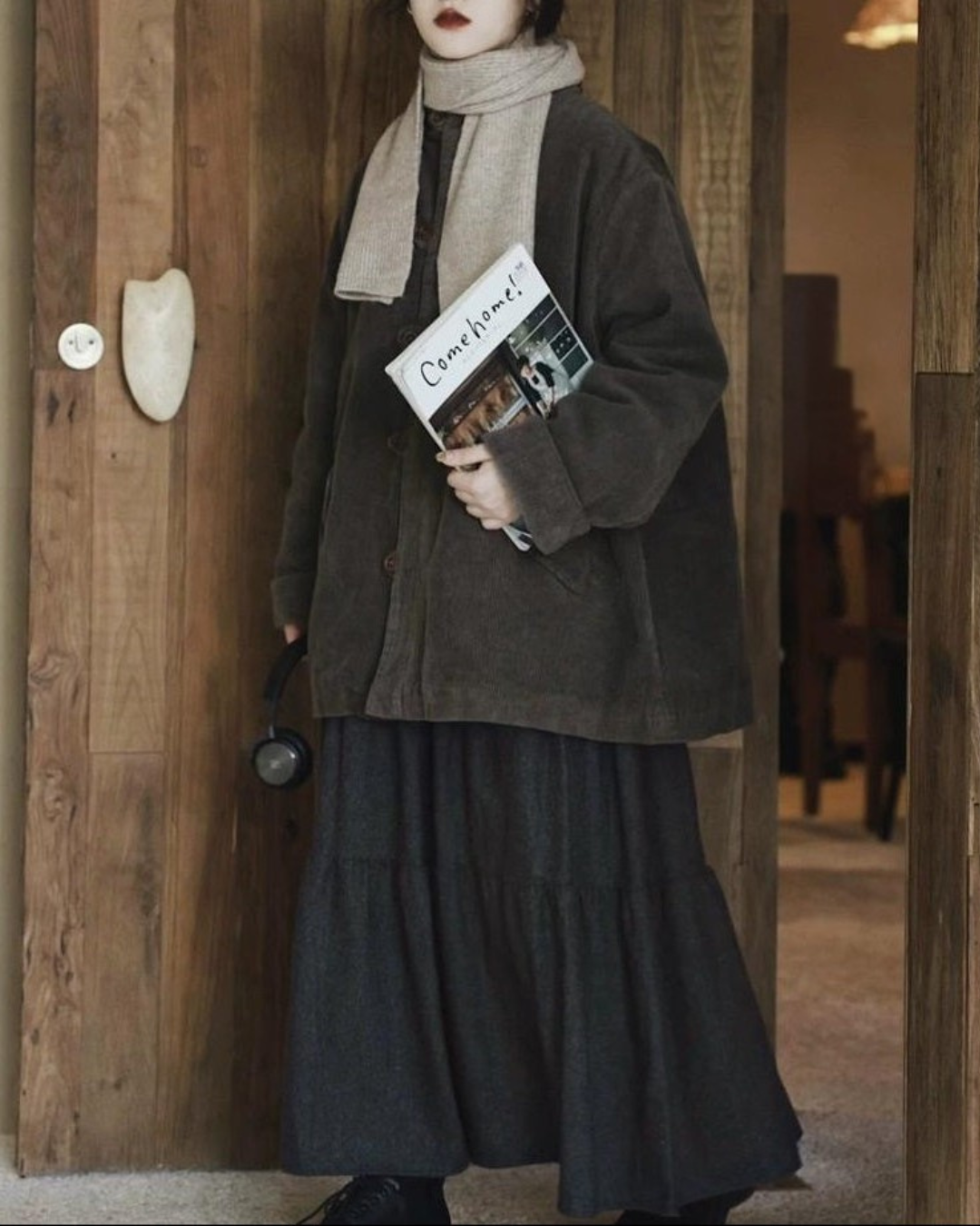 コーデュロイレトロミディコート 10028