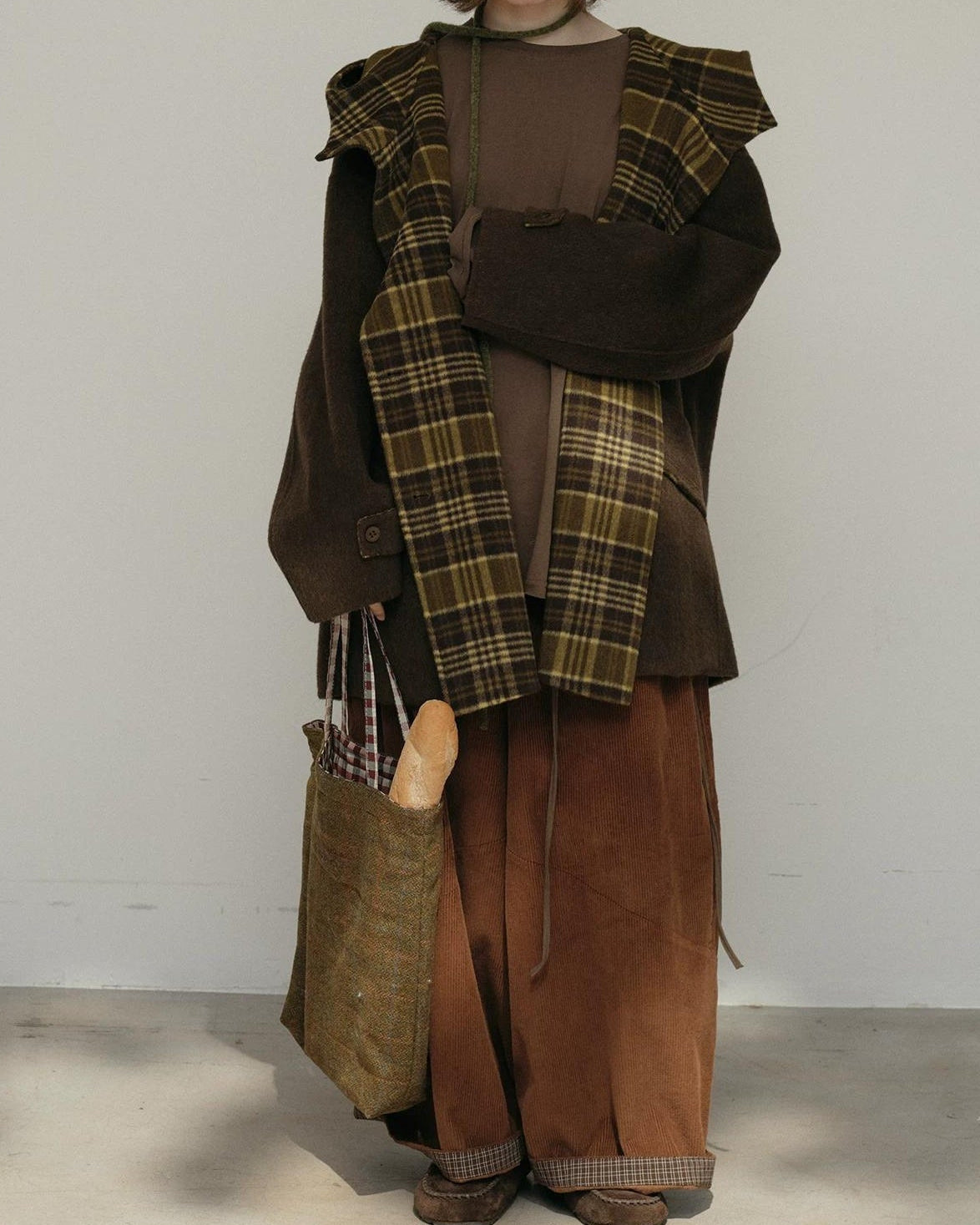 コーデュロイランタンシルエットカジュアルパンツ 10169