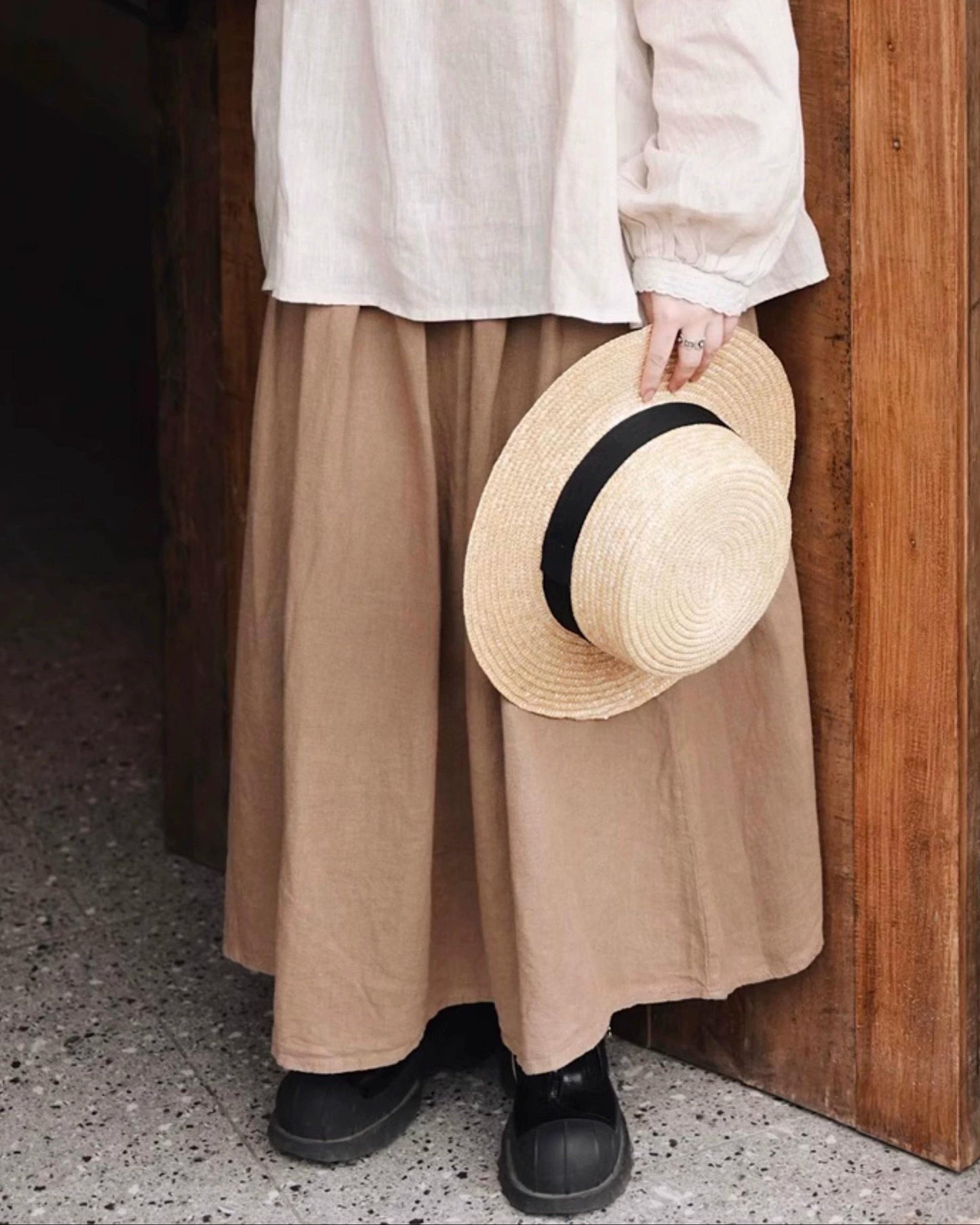 ハイウエストAラインレトロスカート 10047