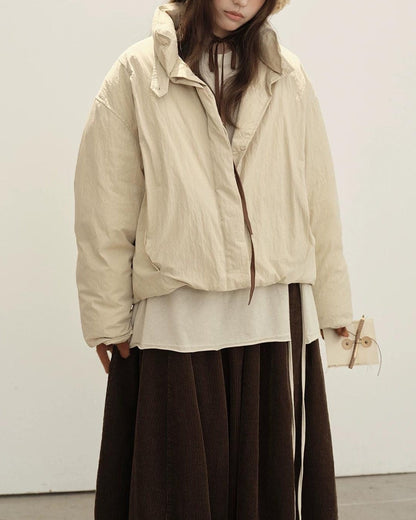 スタンドミニマルショートダウンコート 10151