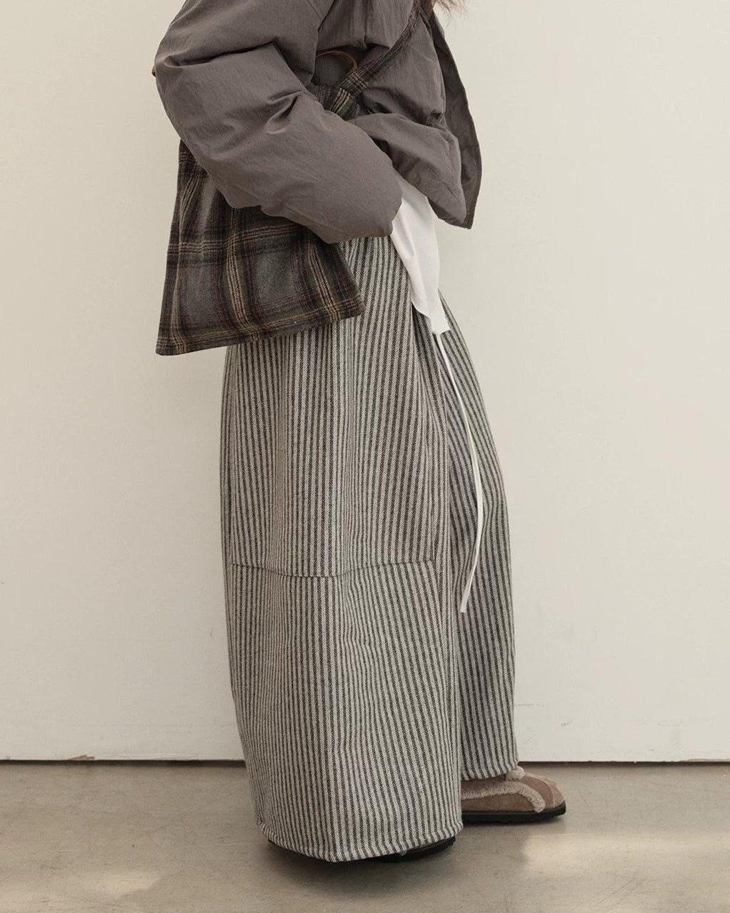 ノルディックストライプワイドパンツ 10147