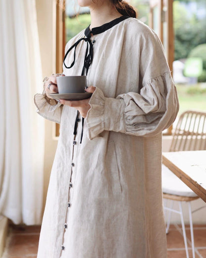 スウィートバイカラーリボンワンピース 10112