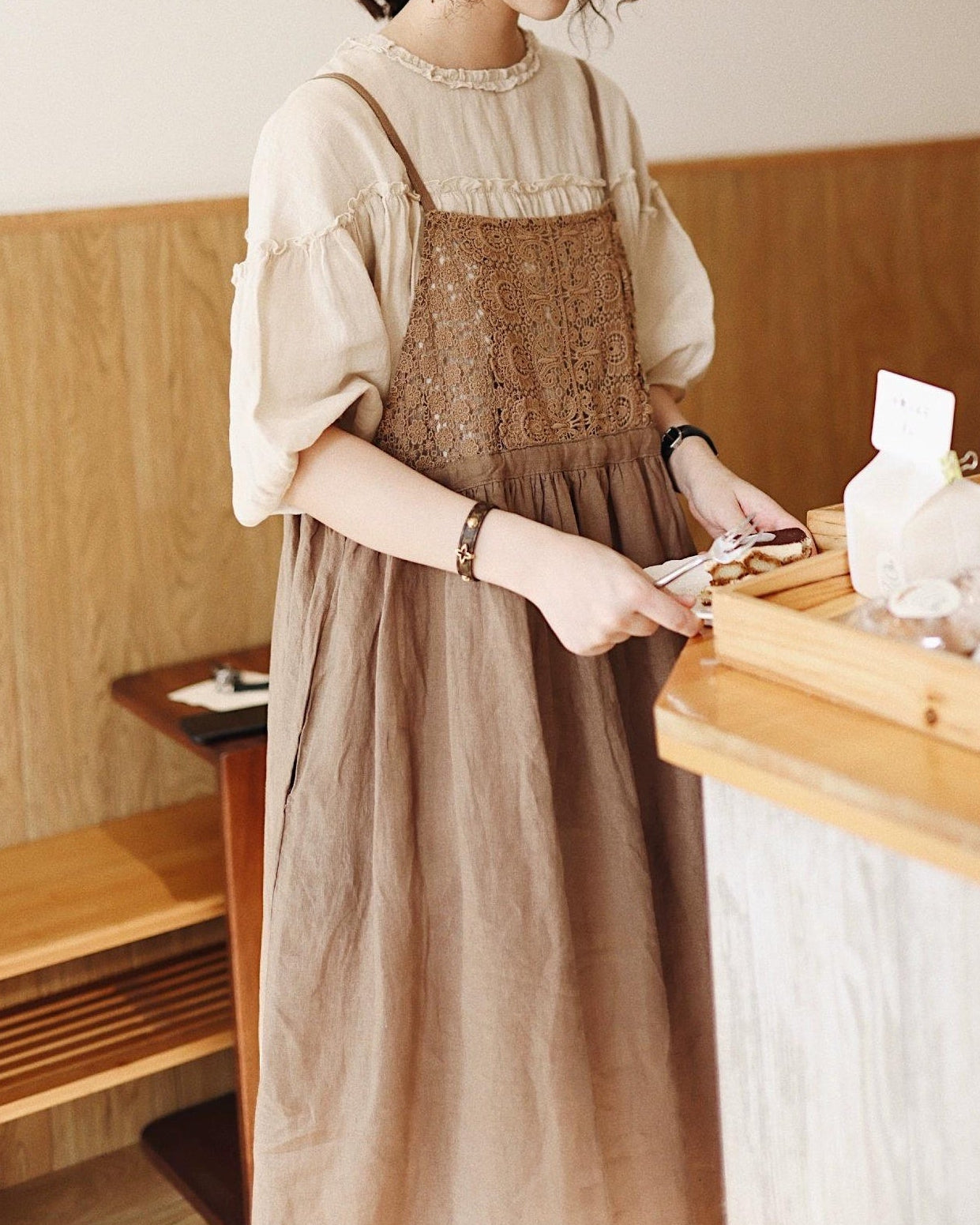 ミュークレースサスペンダーワンピース 10115