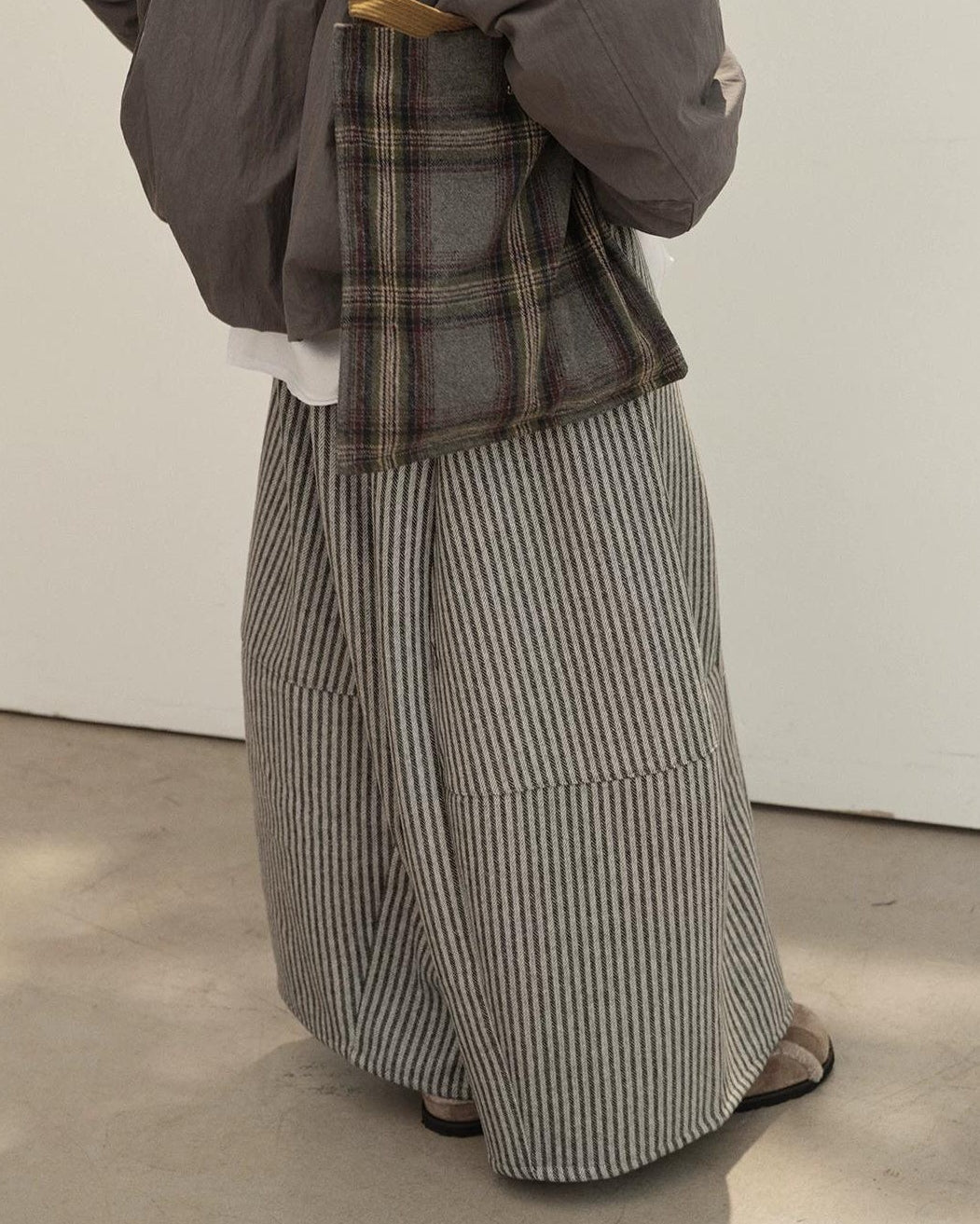 ノルディックストライプワイドパンツ 10147