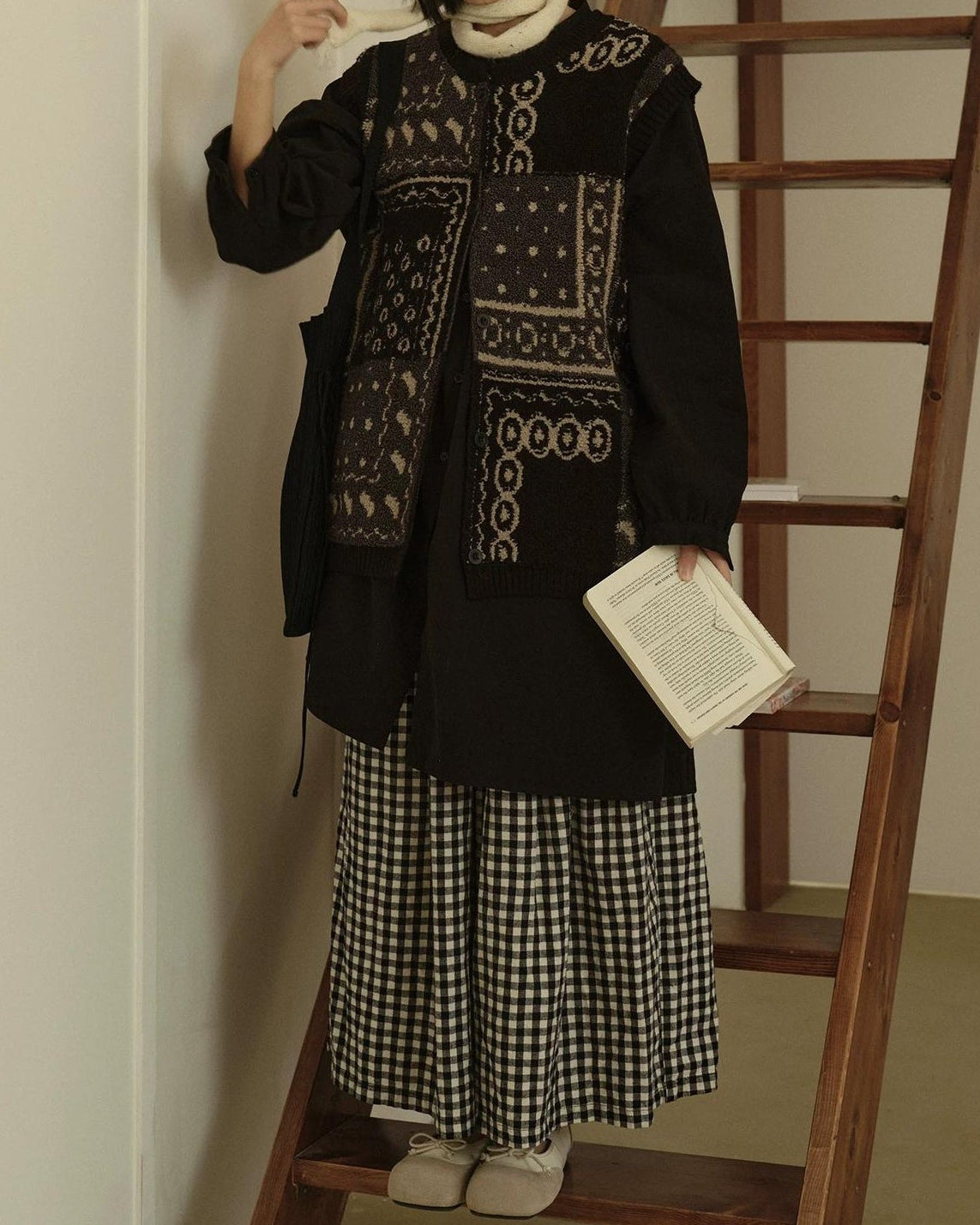 ノルディックジャカードベスト 10282