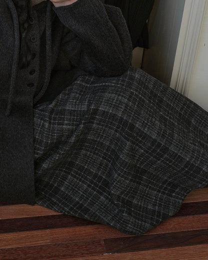 クラッシーチェックロングスカート 10289