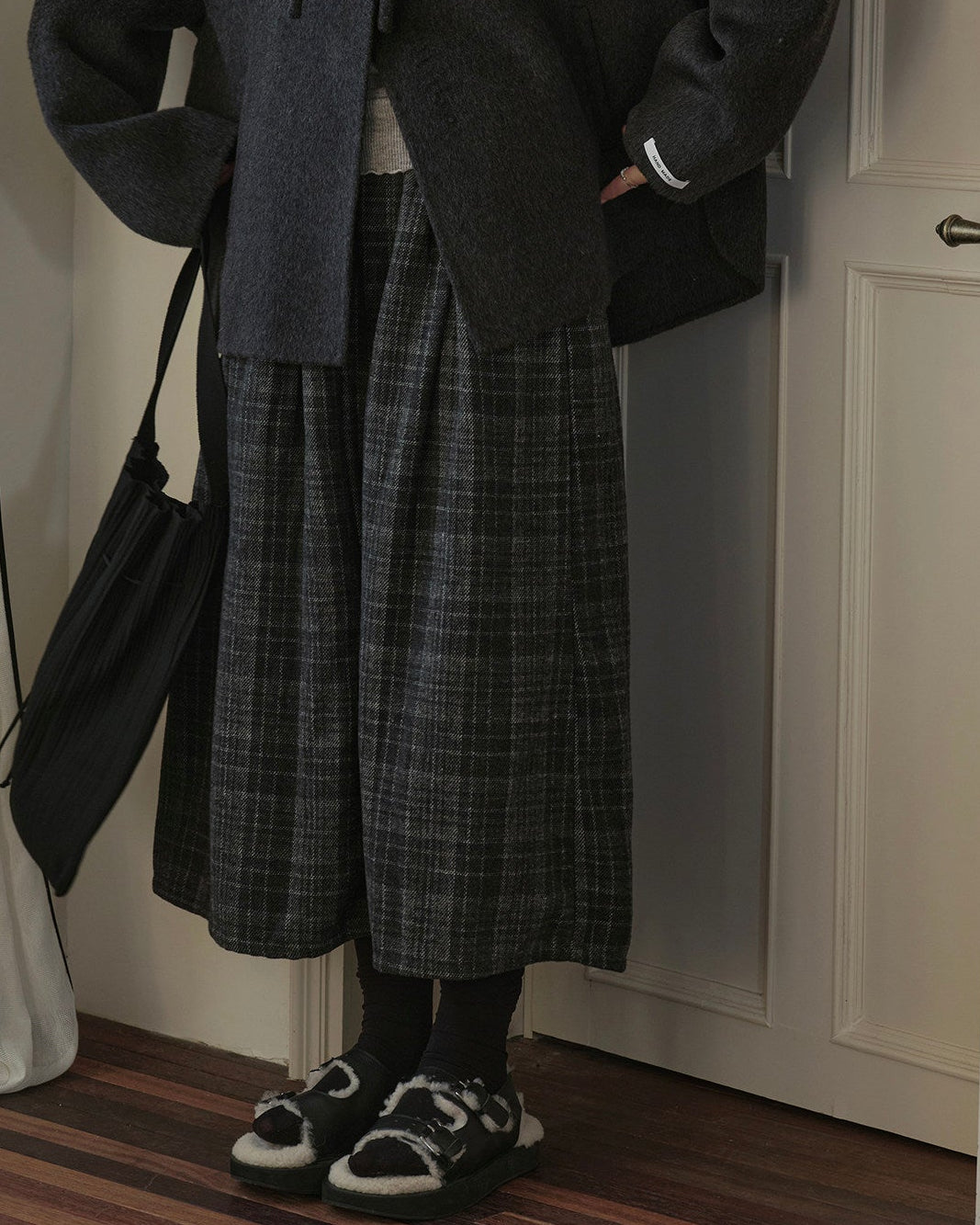 クラッシーチェックロングスカート 10289
