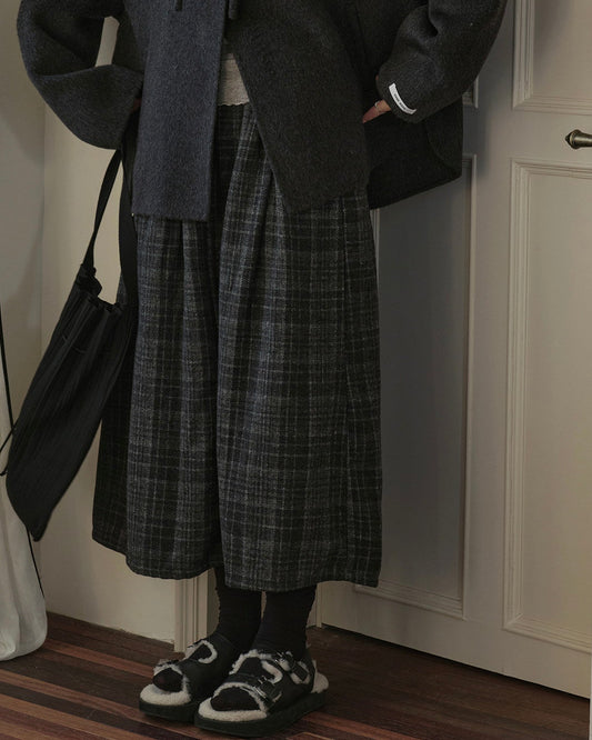 クラッシーチェックロングスカート 10289