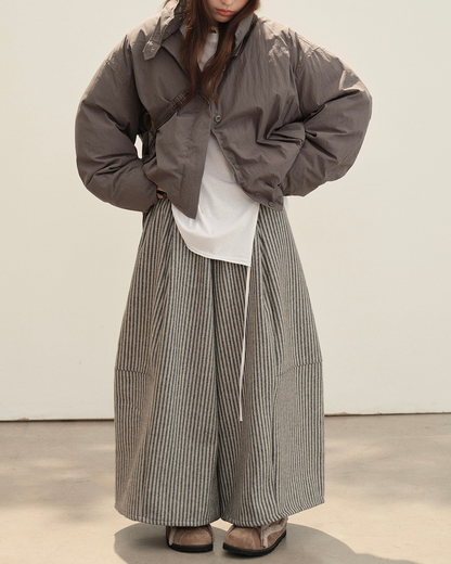 スタンドミニマルショートダウンコート 10151