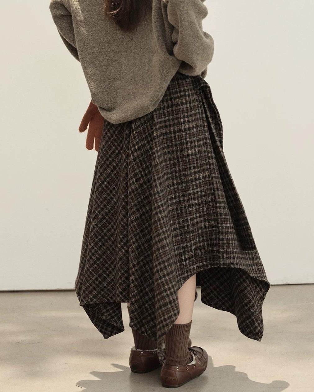フォレストチェックアシンメトリースカート 10153